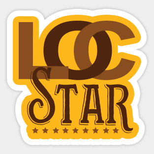 Loc Star Locs / Dreadlocks Sticker